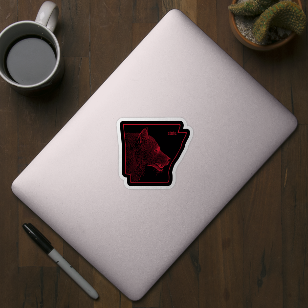Red Wolf State by rt-shirts